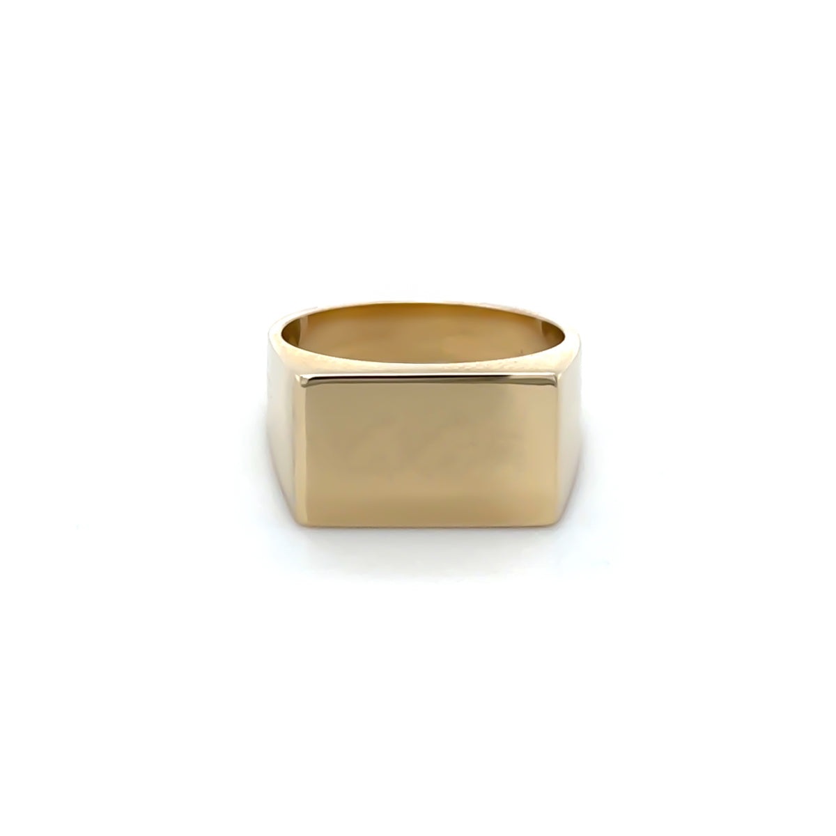 Rectangle Signet 9ct Yellow Gold Ring