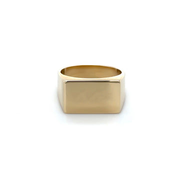 Rectangle Signet 9ct Yellow Gold Ring