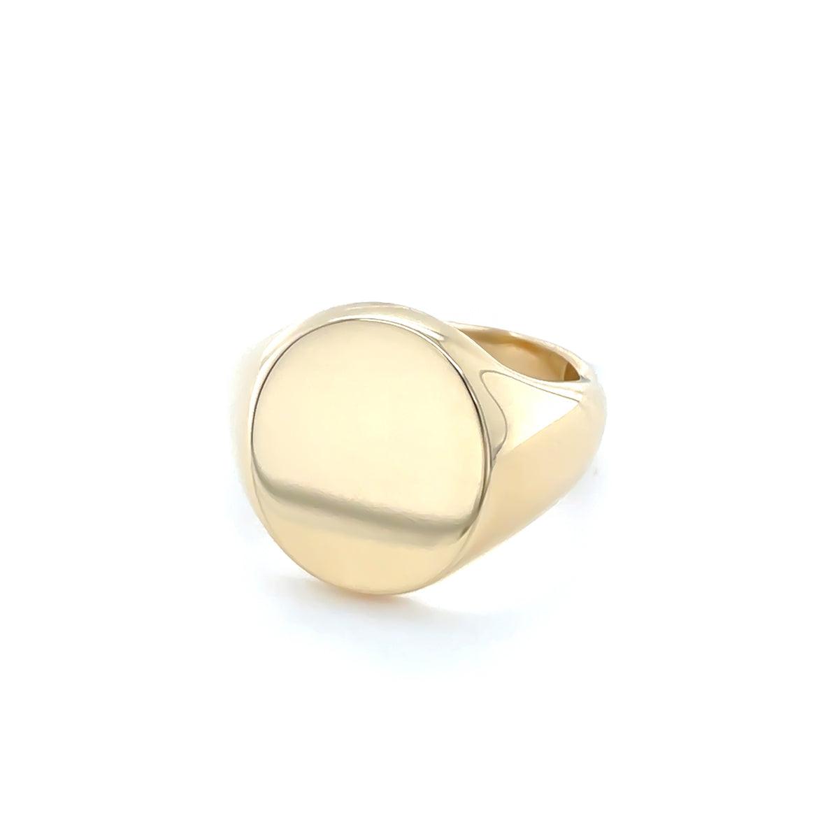 Oval Signet 9ct Yellow Gold Ring