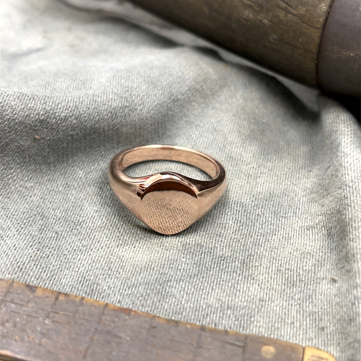 Oval Signet 18ct Rose Gold Ring