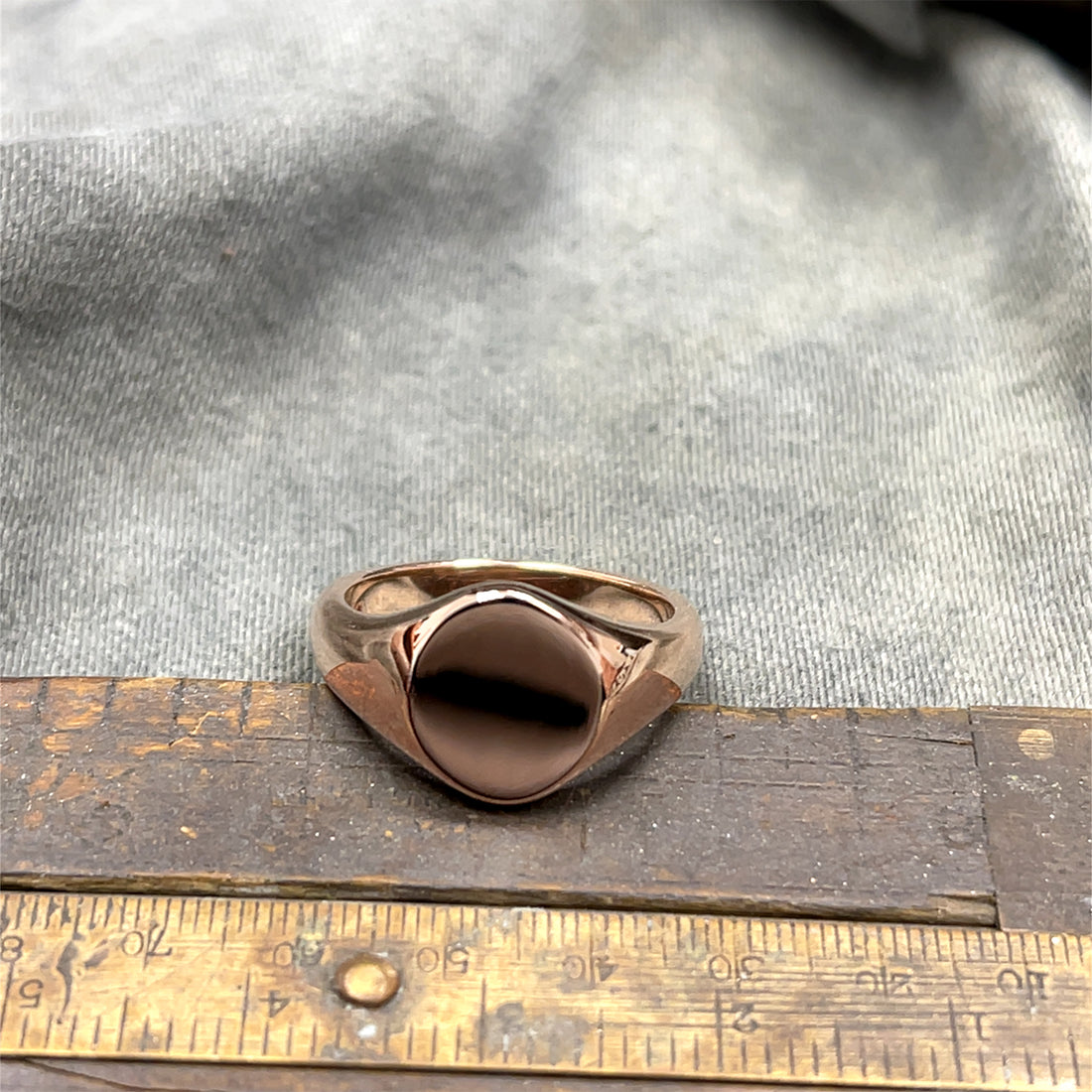 Oval Signet 9ct Rose Gold Ring