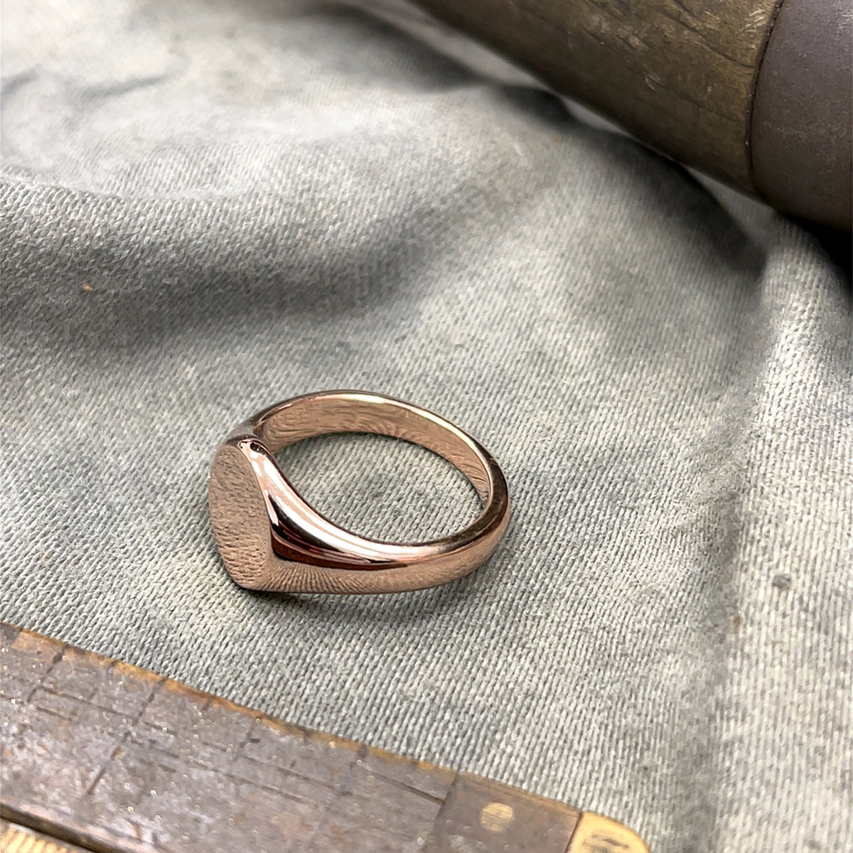 Oval Signet 18ct Rose Gold Ring