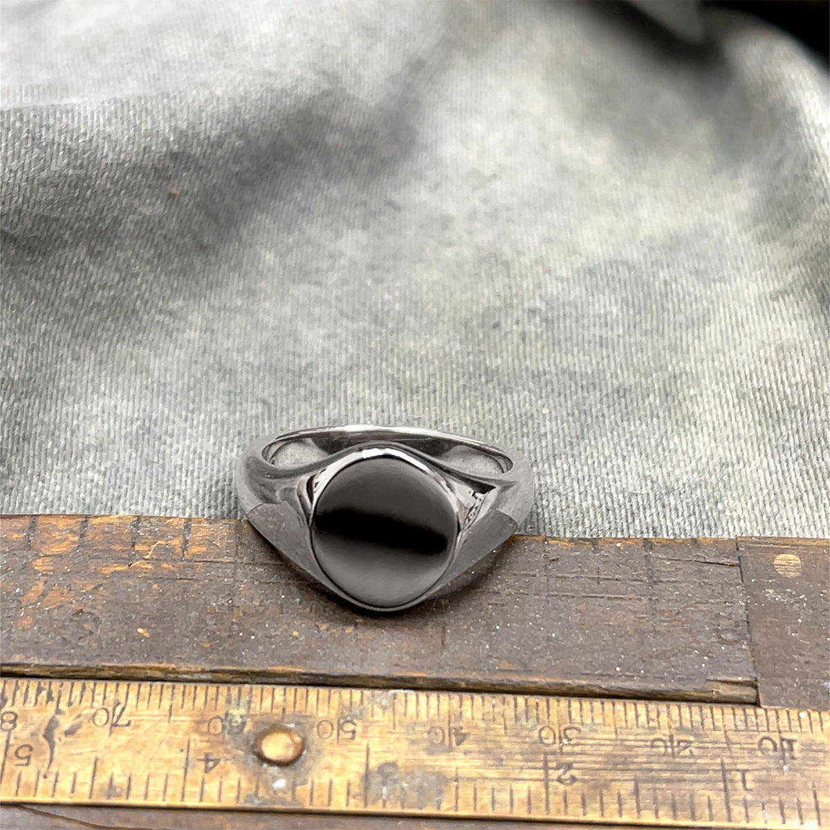 Oval Signet Platinum Ring