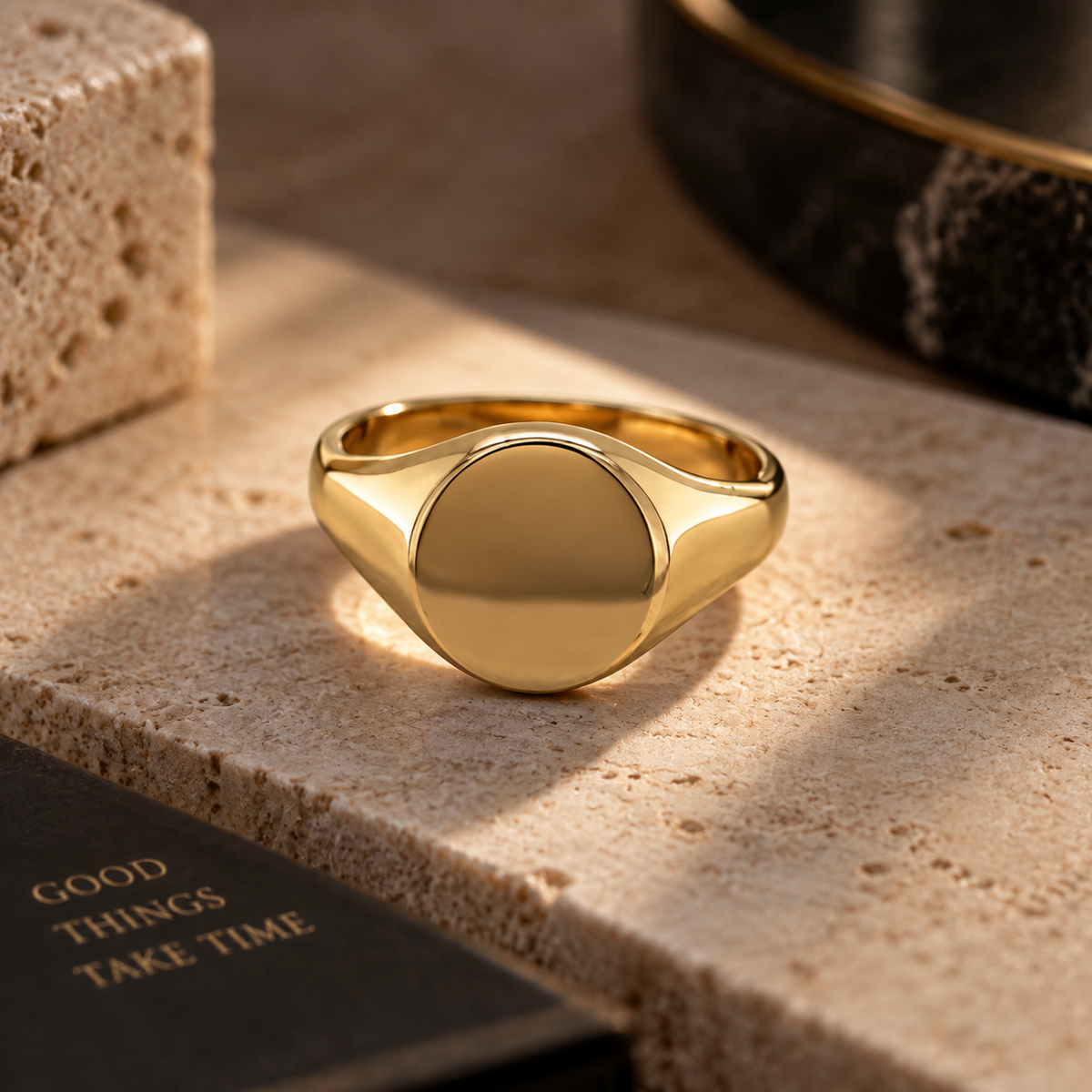 Round Signet Ring