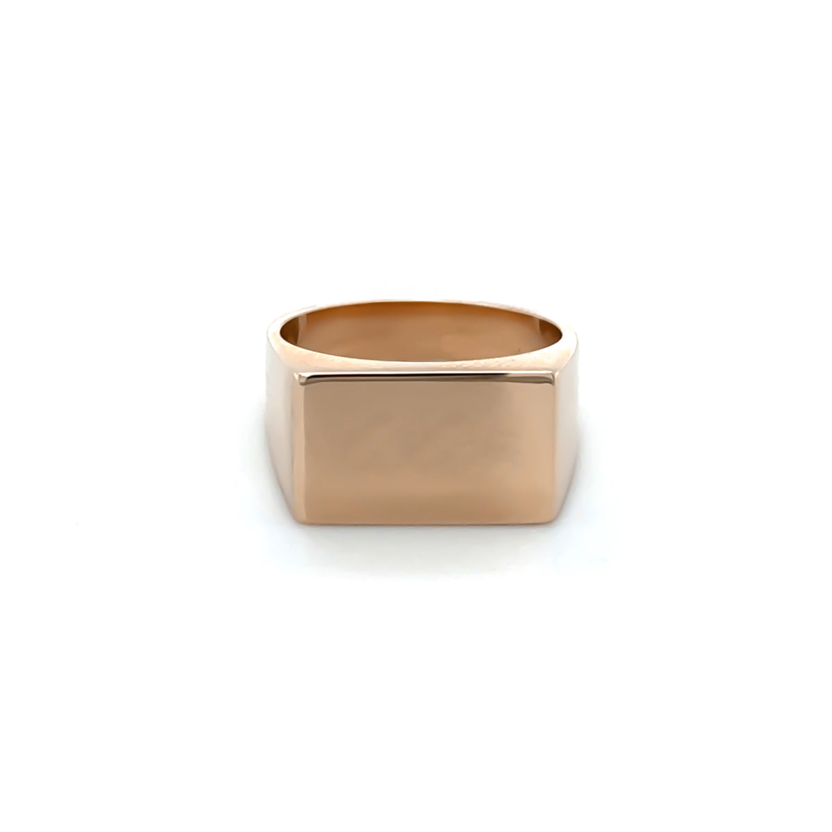 Rectangle Signet 9ct Rose Gold Ring
