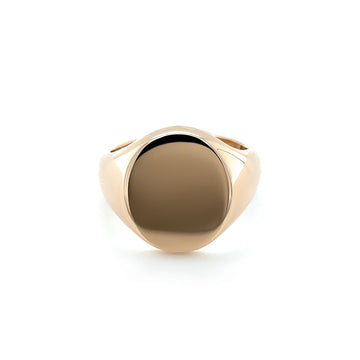 Oval Signet 18ct Rose Gold Ring
