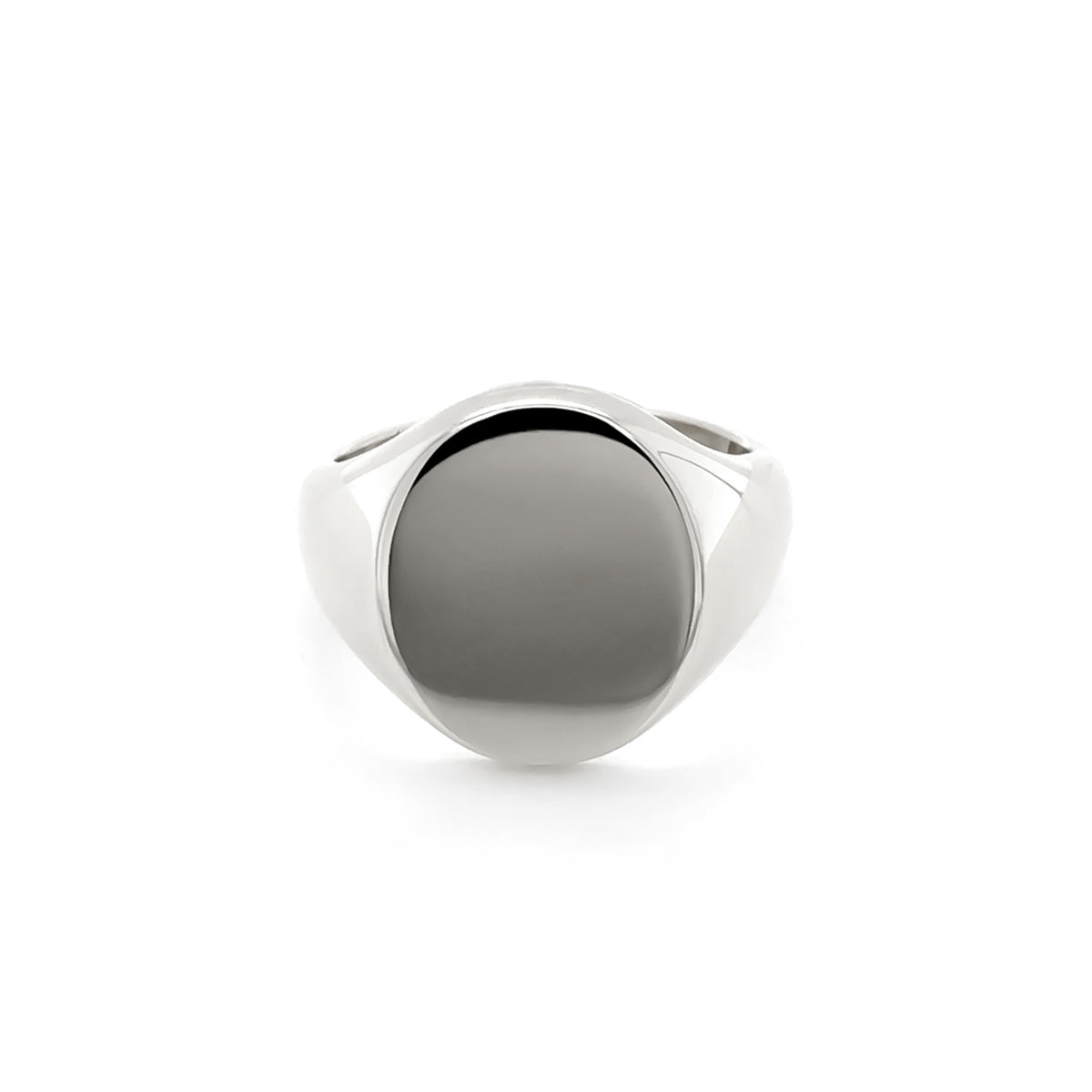 Oval Signet Silver Ring