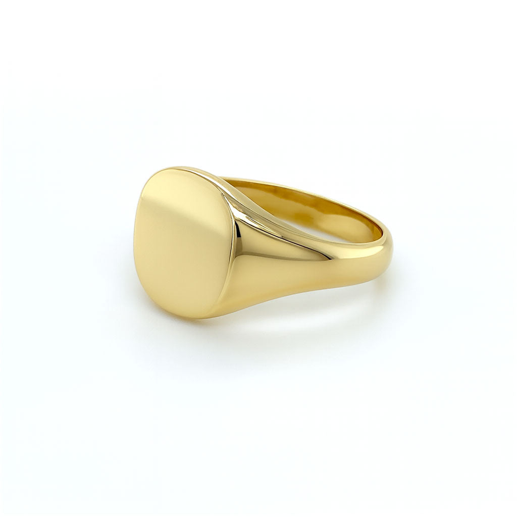 Cushion Signet 18ct Yellow Gold Ring