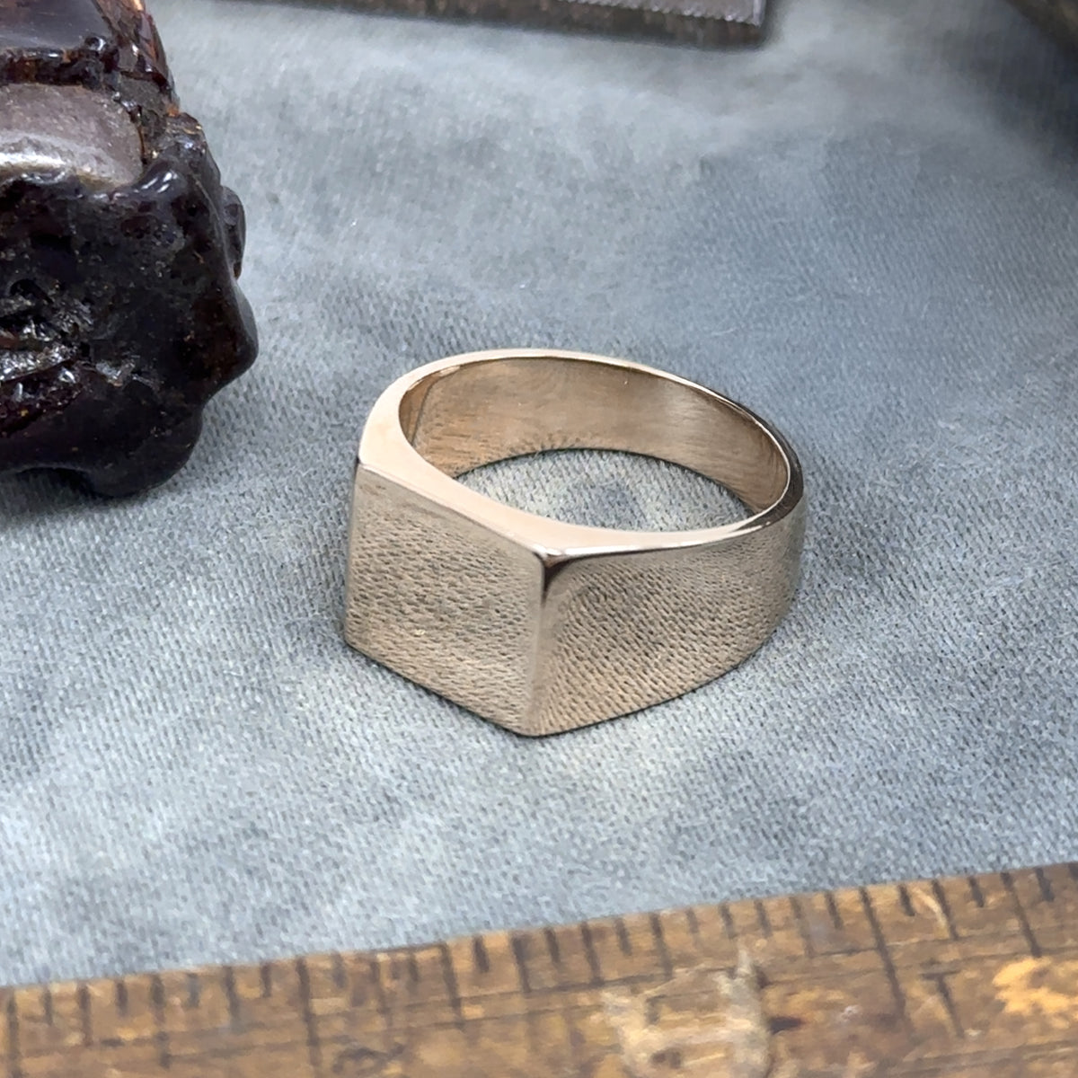 Square Signet 9ct Rose Gold Ring