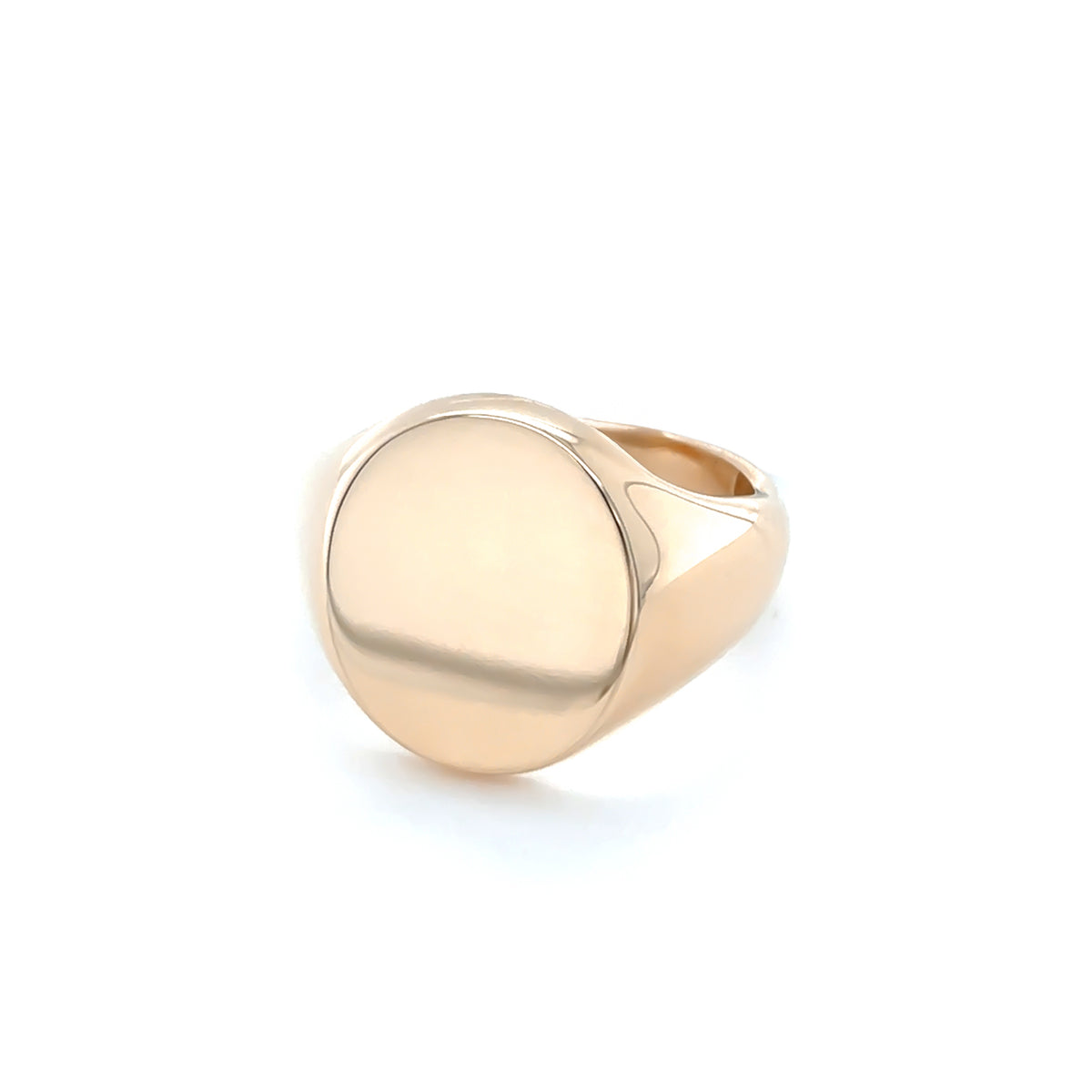 Oval Signet 18ct Rose Gold Ring