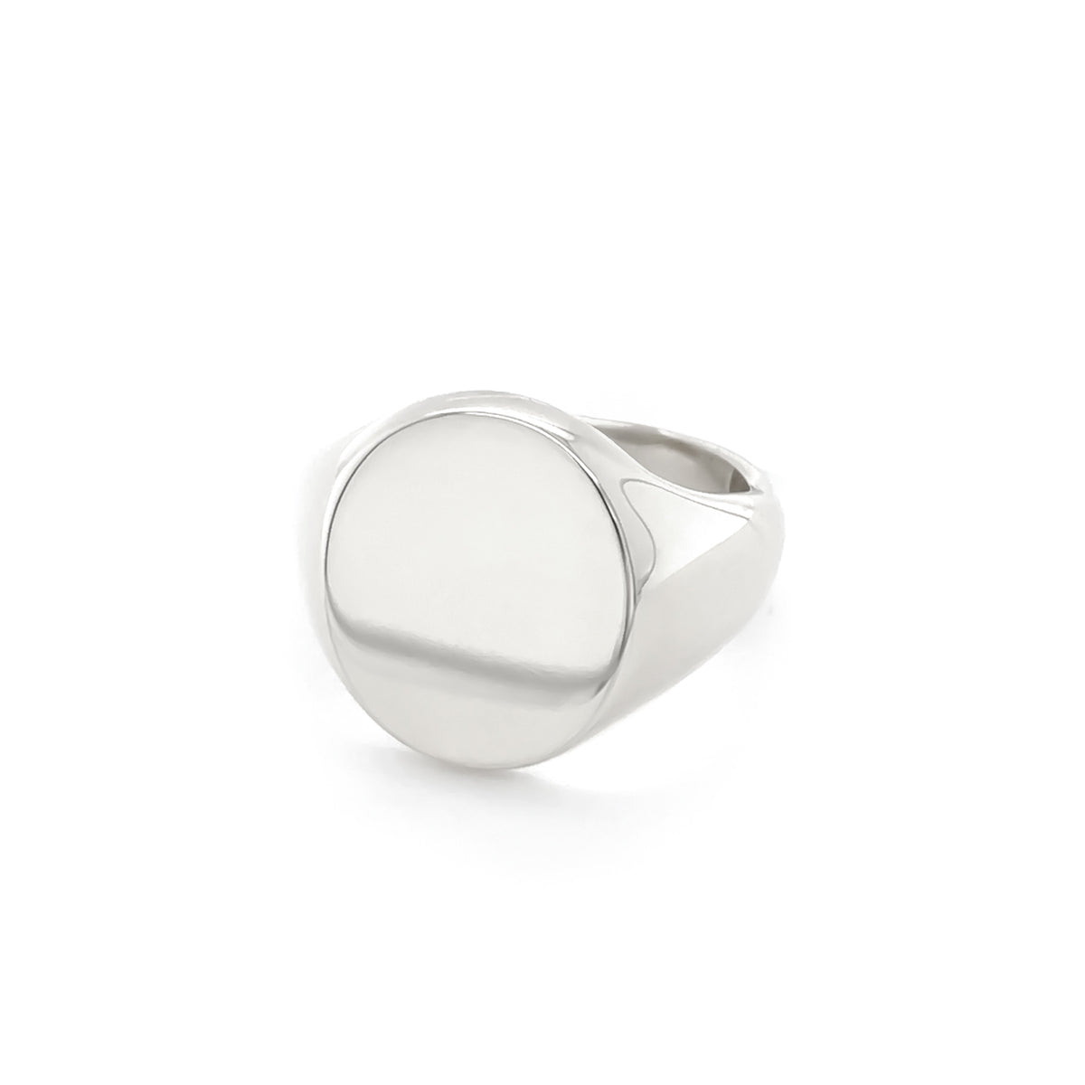 Oval Signet Silver Ring