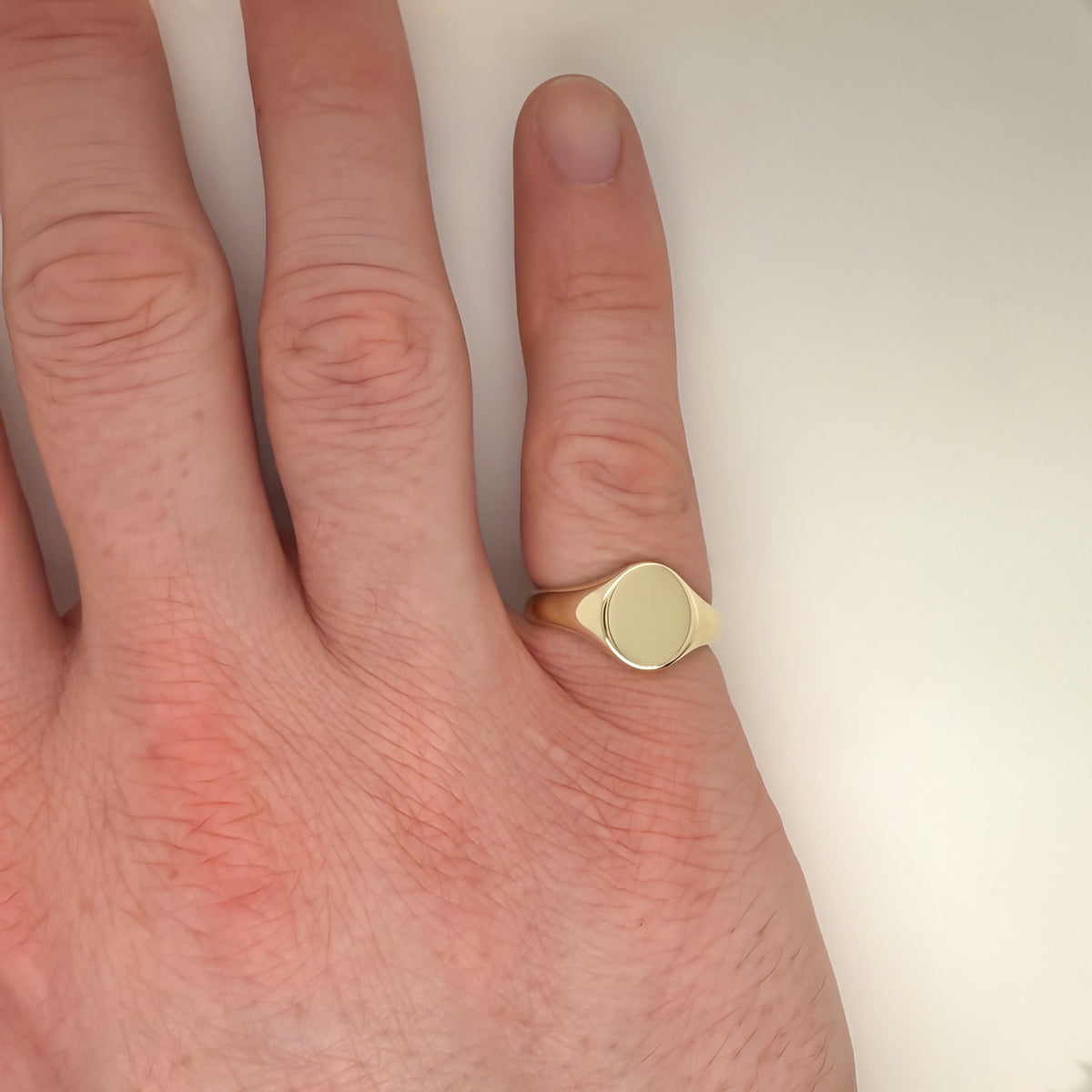 Oval Signet 9ct Yellow Gold Ring